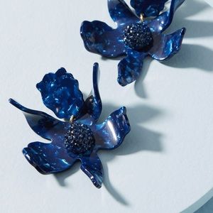 $198 Lele Sadoughi Blue Lily Earrings